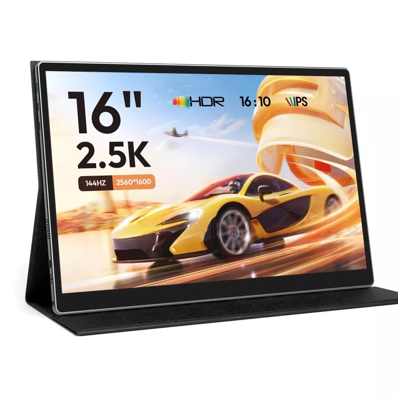 16 дюймдік 2.5k 144hz портативті монитор