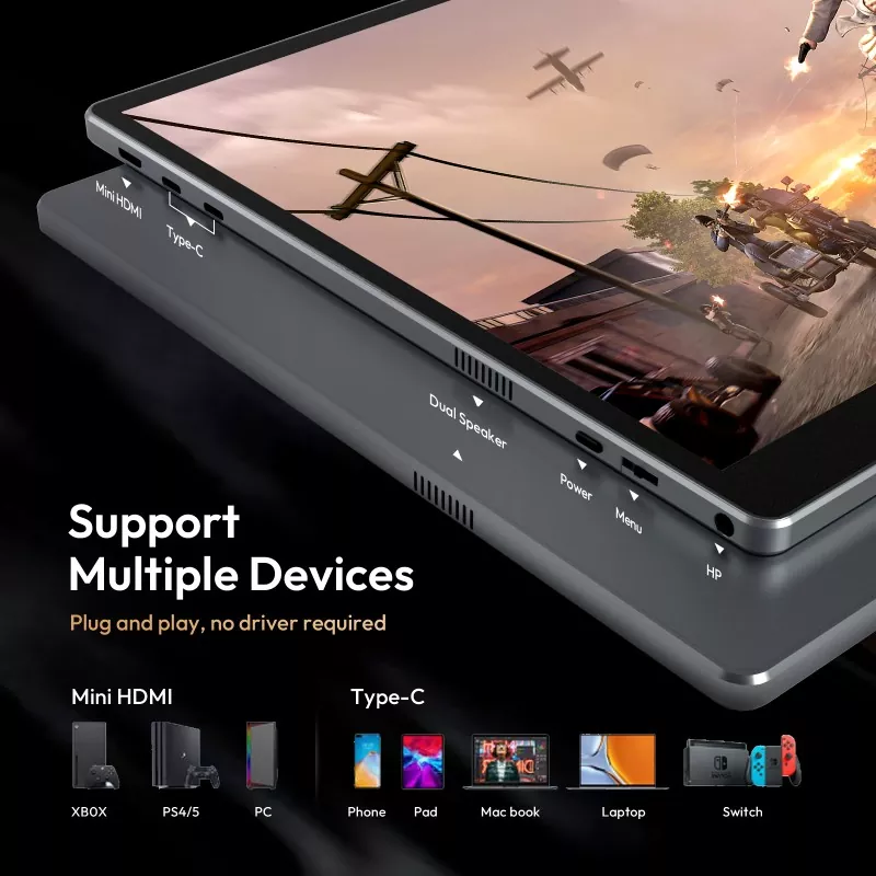 Неліктен жұмыс және саяхат үшін 16 дюйм 1200P портативті мониторын таңдау керек?